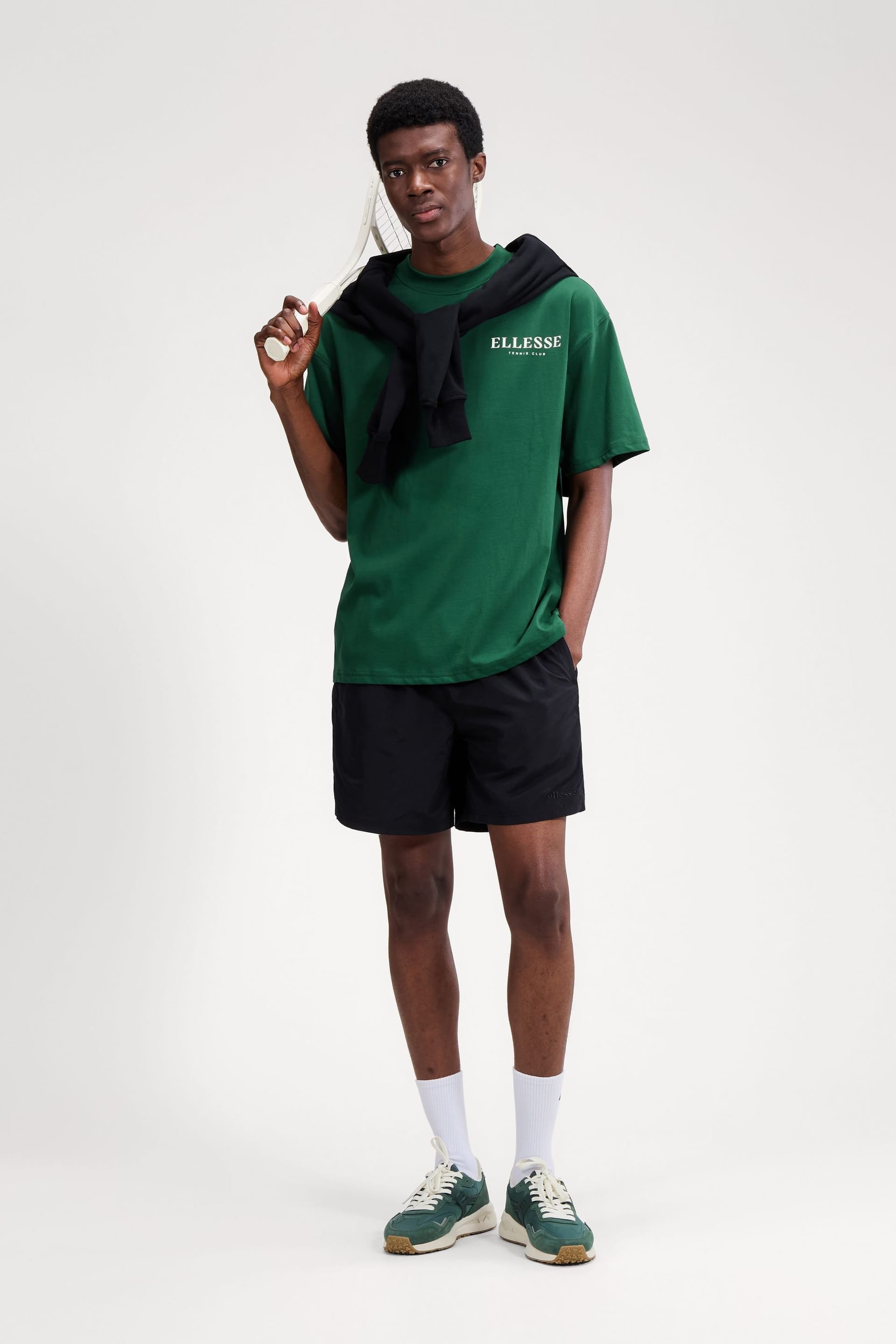 Ellesse Ellesse Men's DAL 1959 Tee in Dark Green - 4