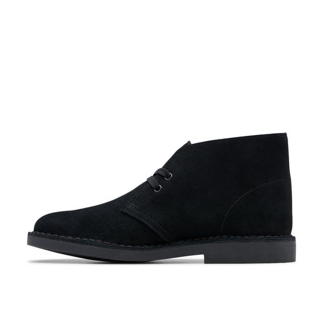 Clarks Clarks Women's Desert Boot Evo Black Suede Ankle Boots, Desert Boots - 2