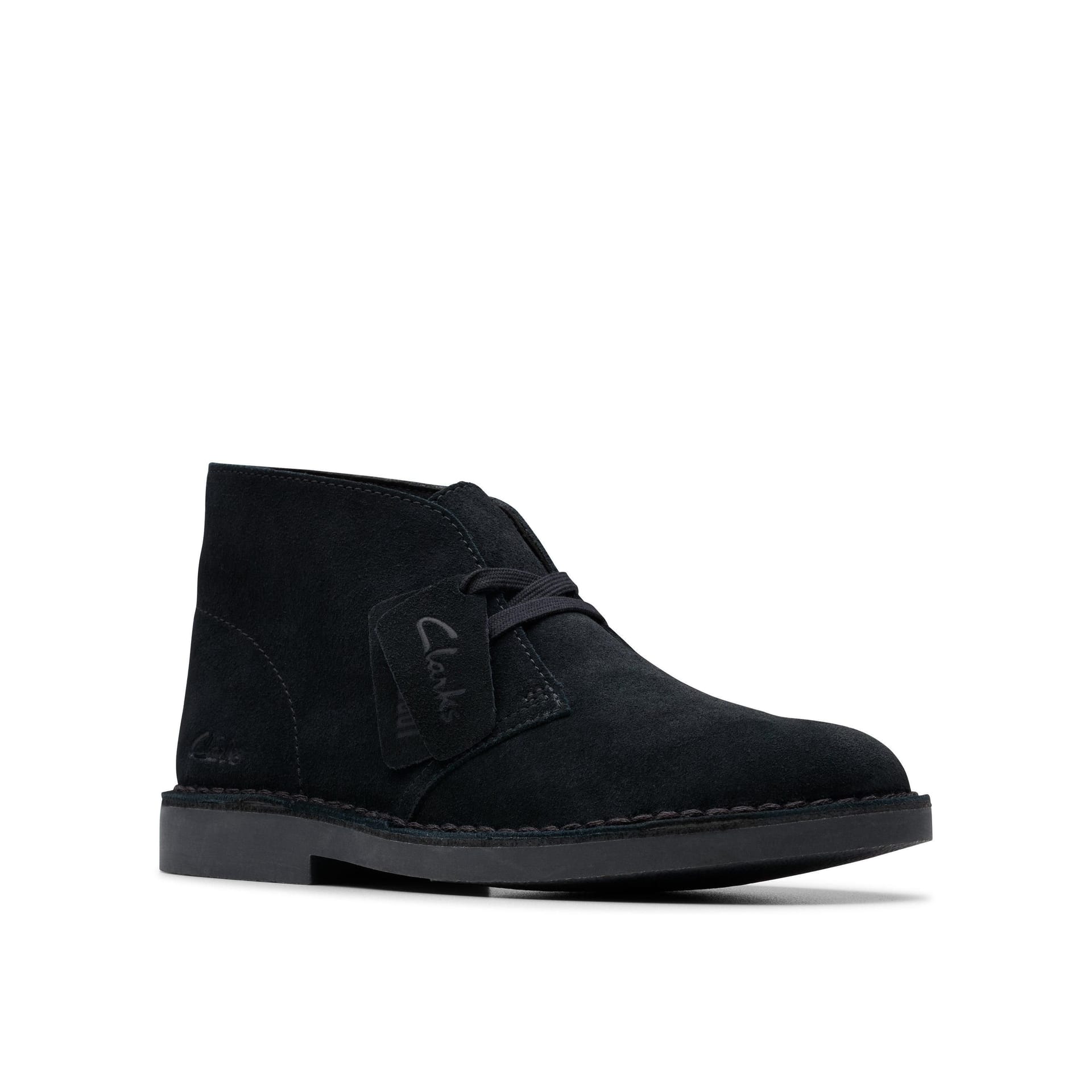 Clarks Clarks Women's Desert Boot Evo Black Suede Ankle Boots, Desert Boots - 4