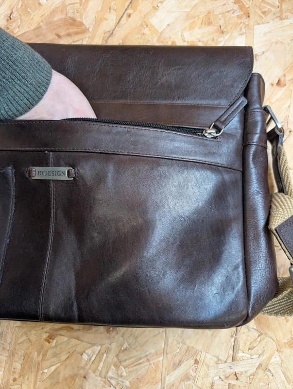 Hidesign Hidesign Quality Leather Brown 15.5" Messenger Bag Medium Briefcase Satchel Book