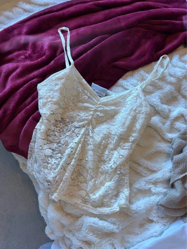 ASOS ASOS white lace cami top