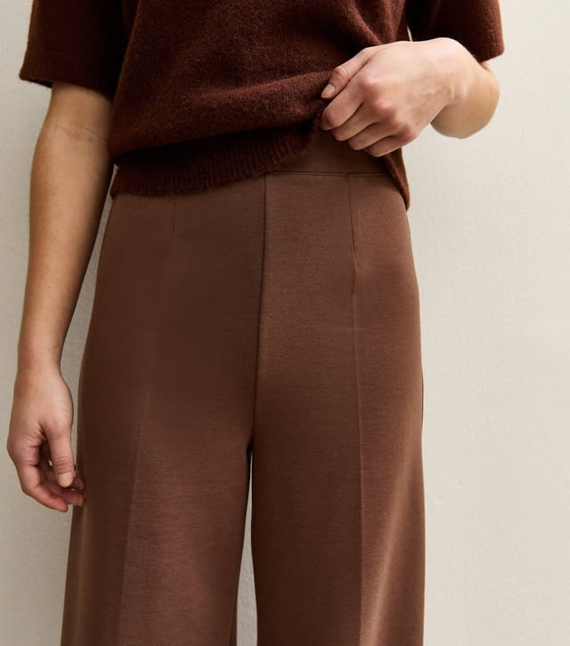 New Look Women's Petite Dark Brown Wide Leg Trousers New Look - 3