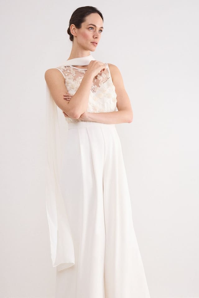 Phase Eight Phase Eight Women's Florentina Jumpsuit in Warm White - 3