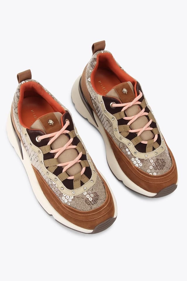 Kurt Geiger London Kurt Geiger London Women's 'Sporty Runner' Trainers in Brown - 2