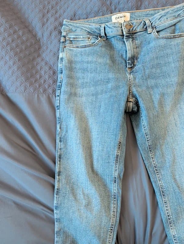 New Look New Look Petite Skinny Jeans Blue Denim UK 14 High Waist Casual Wardrobe Essential