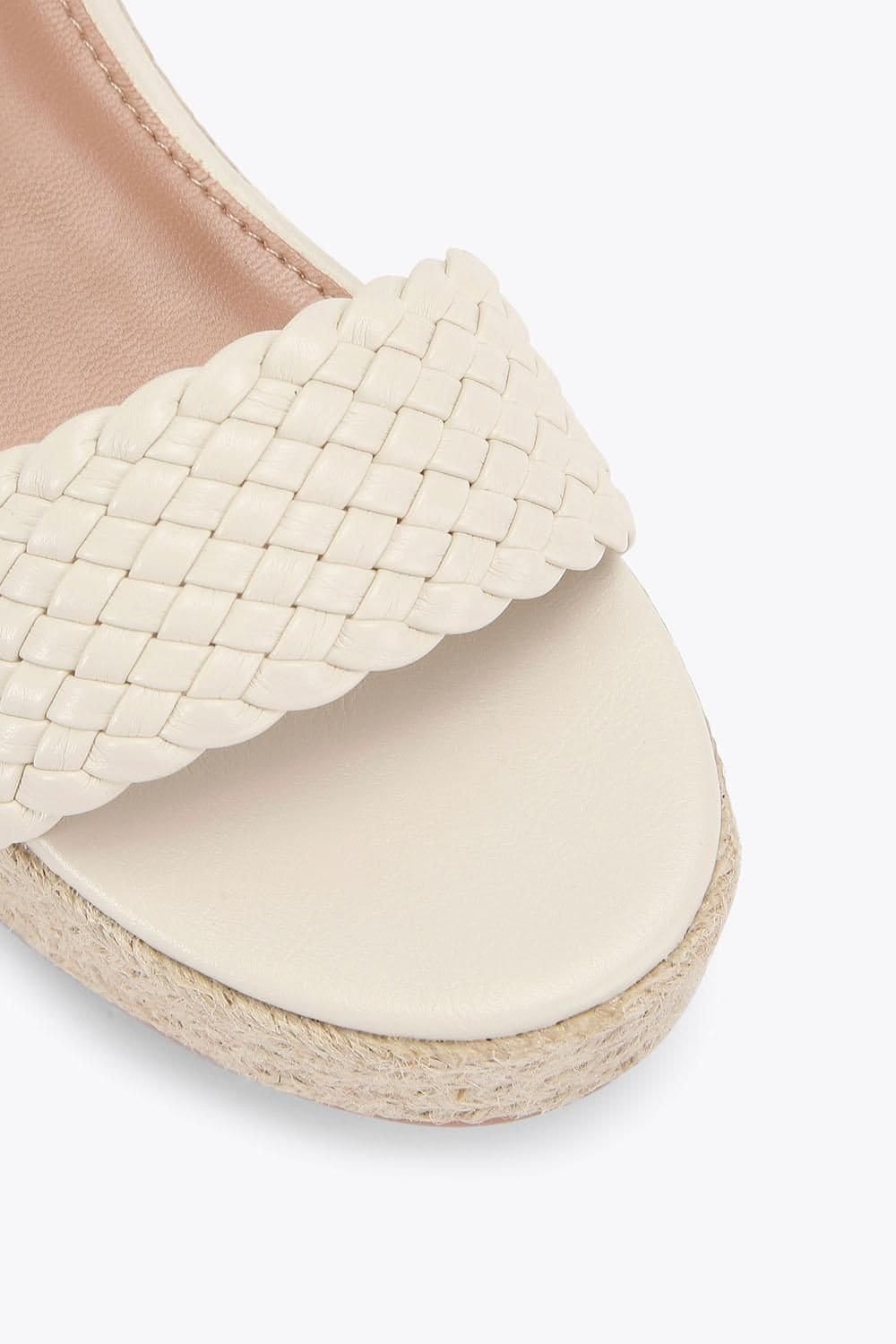 Carvela Carvela Women's 'Treccia Flatform' Sandals in Cream - 4