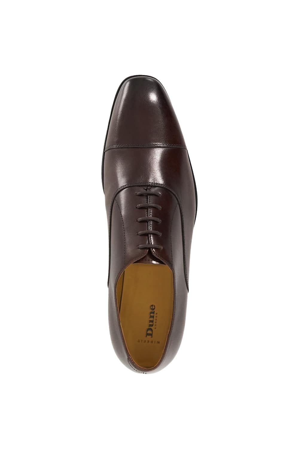 Dune London Dune London Men's Wide Fit 'Solver' Leather Oxfords in Brown - 4