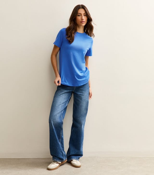 New Look Women's Tall Bright Blue Regular T-Shirt New Look - 2