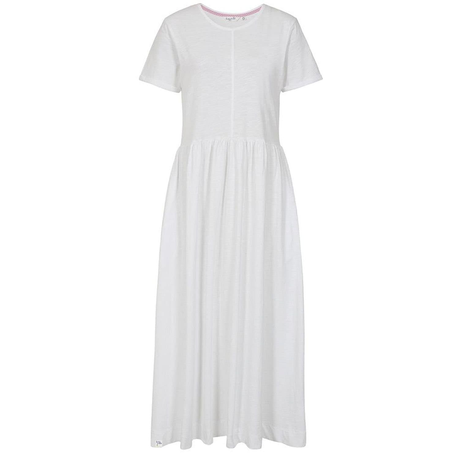 Lazy Jacks Lazy Jacks Women's Long Gathered Dress in White