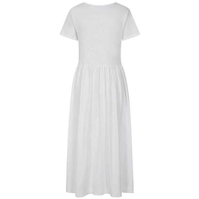 Lazy Jacks Lazy Jacks Women's Long Gathered Dress in White - 2