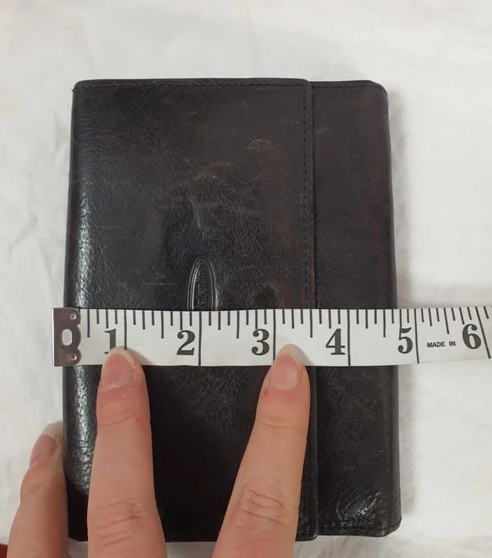 GM Valentini GM Valentini Black Genuine Leather Wallet Multi Compartment Zip Coin Pocket