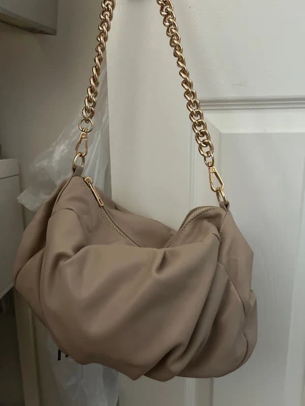 ASOS ASOS design oversized ruched clutch bag