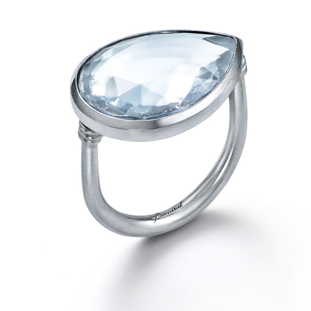 baccarat Baccarat Women's Moonlit Tear Ring 2811999 in Clear
