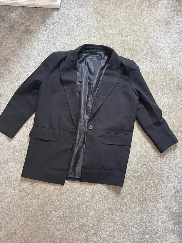 ASOS Black Petite Oversized Blazer