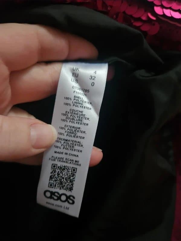 ASOS BNWT Asos pink sequin jacket - size 4 (petite)