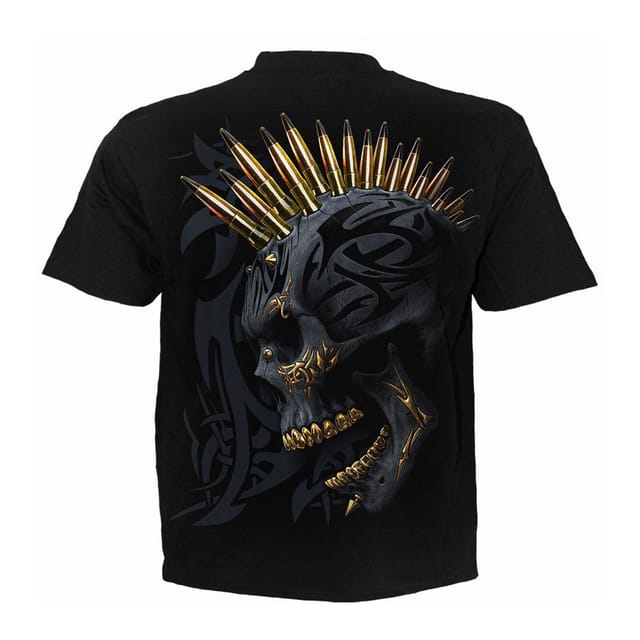 Spiral Direct Spiral Direct Men's Black Gold Back Print T-Shirt - 2