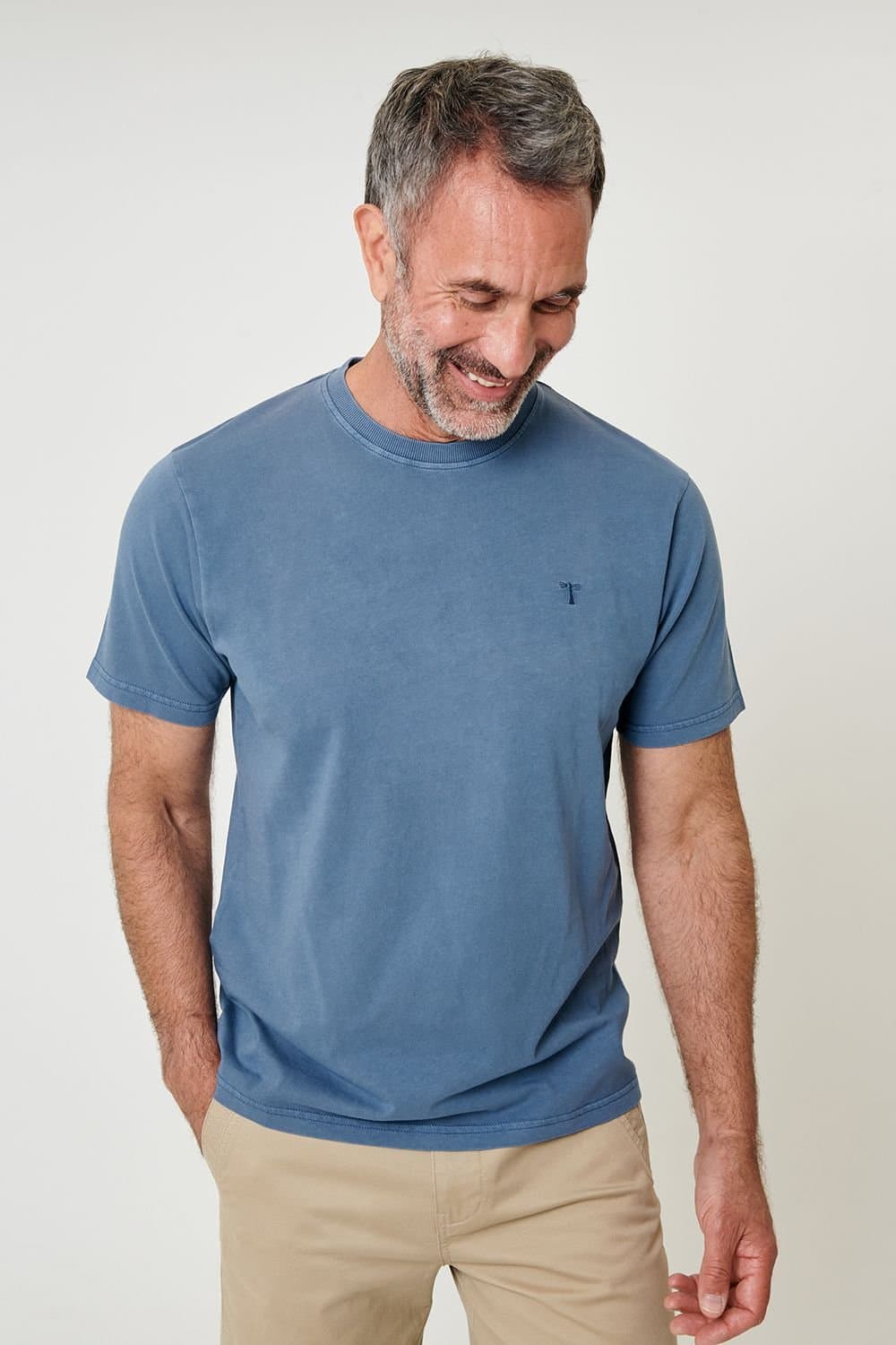 Saltwell Saltwell Men's Dark Blue Cotton Jersey T-Shirt