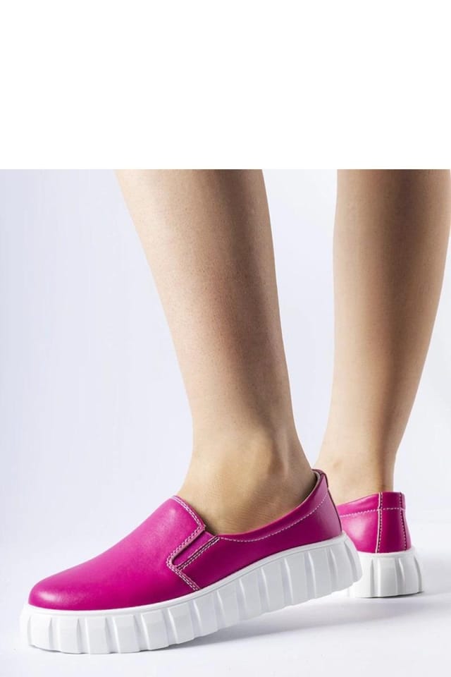 Love Lace Love Lace Women's Igreja Slip On Pink Synthetic Round Toe Thick Sole Shoes - 3