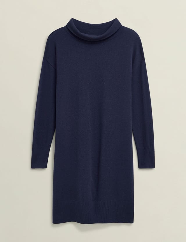 Hobbs London Hobbs London Women's Audrey Knitted Dress in Dark Navy - 2