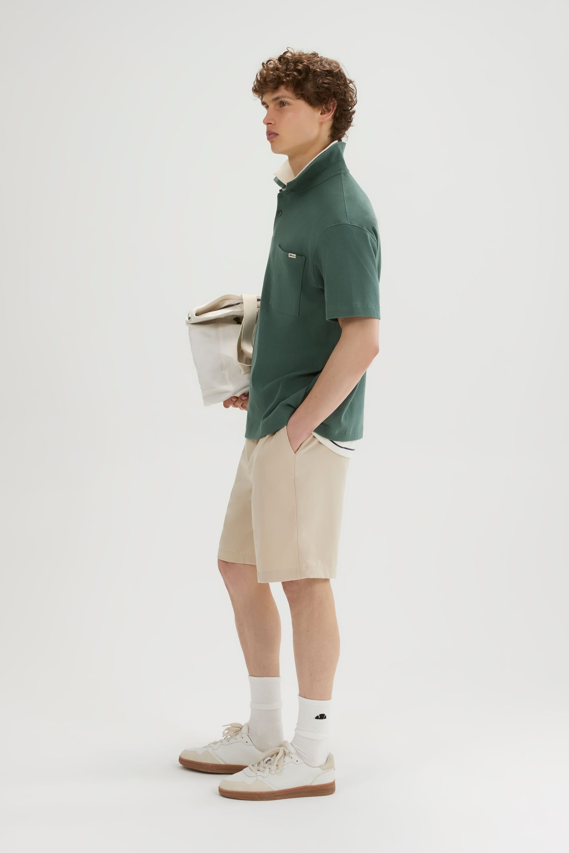 Ellesse Ellesse Men's Arivito Polo in Dark Green - 4