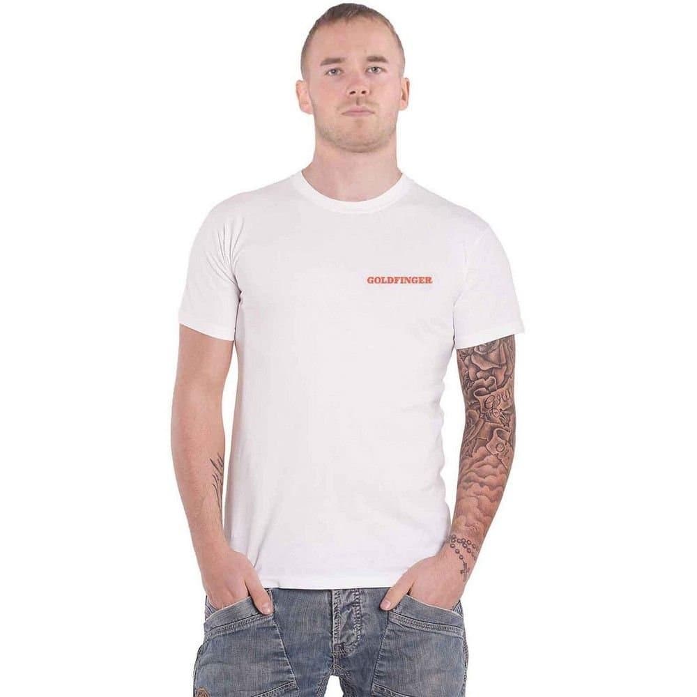 James Bond James Bond Men's Goldfinger Profile T-Shirt in White