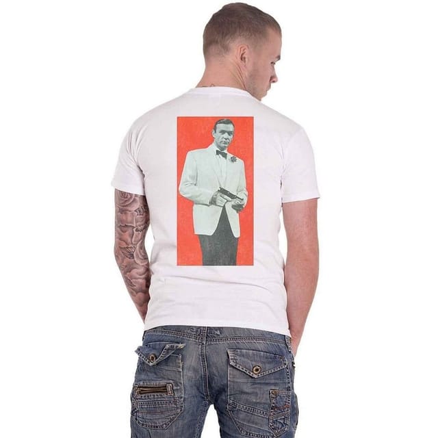 James Bond James Bond Men's Goldfinger Profile T-Shirt in White - 2