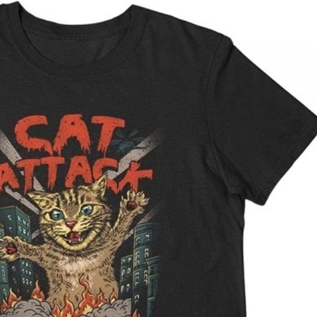 Vincent Trinidad Vincent Trinidad Men's Cat Attack T-Shirt in Black - 2