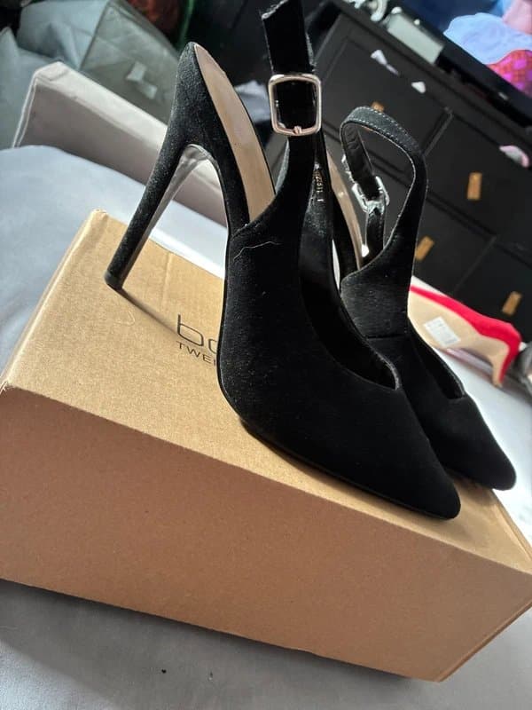 New Look Black high sling backs