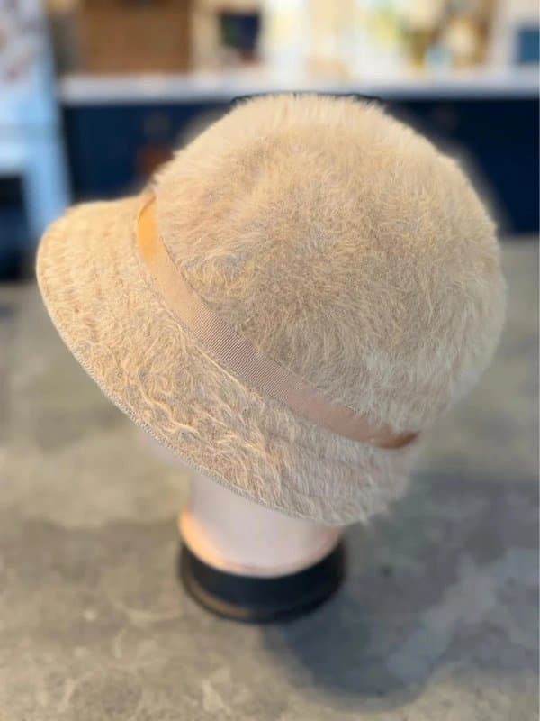 Kangol Kangol Furdora Vintage 1980s Cream Bucket Hat Small Angora Mix Festival