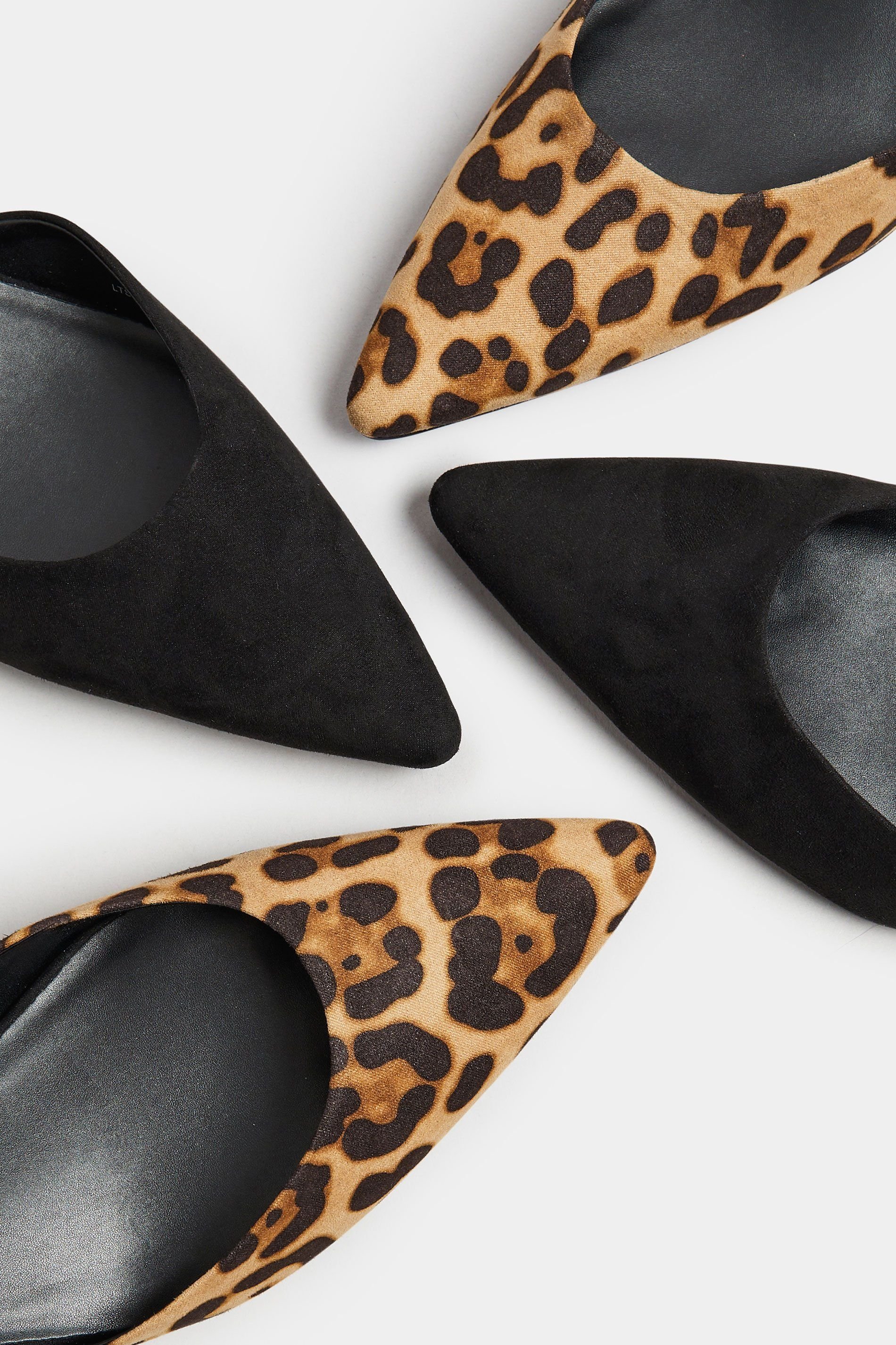 Long Tall Sally Long Tall Sally Women's Ankle Strap Kitten Heels in Black - 3