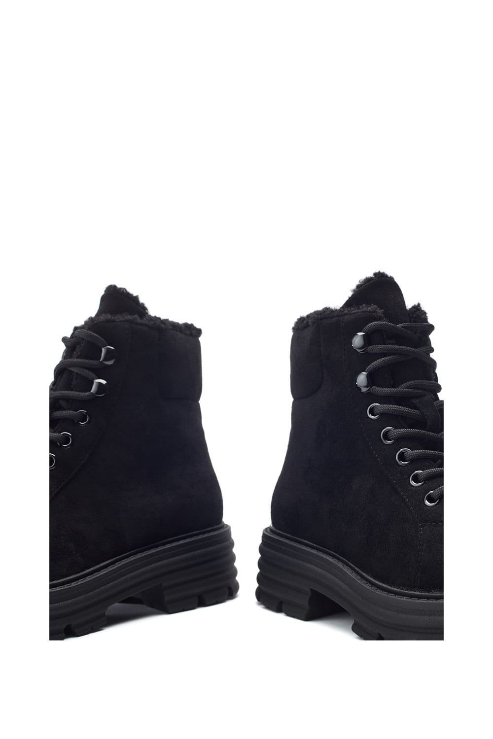 b.soleful b.soleful Women's 'Gaveana' Alcantara Ankle Boots in Black - 4