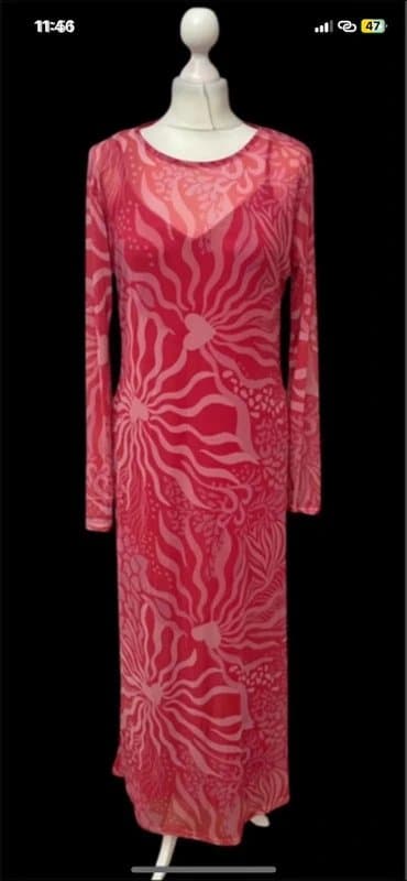 Never Fully Dressed Never Fully Dressed Valentine Animal Print Mesh Dress size 18