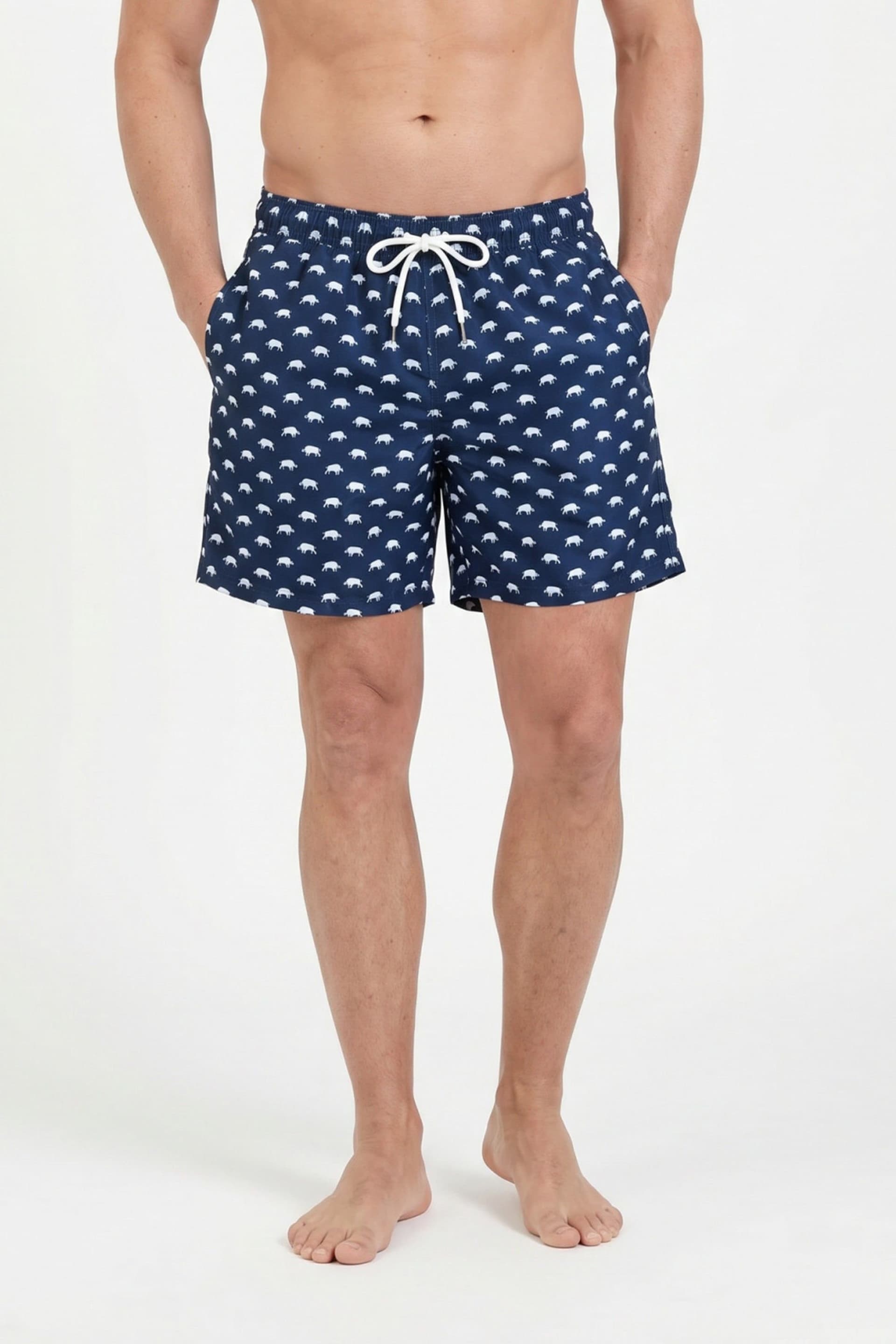 raging bull Raging Bull Men's Bull Print Swim Short in Navy