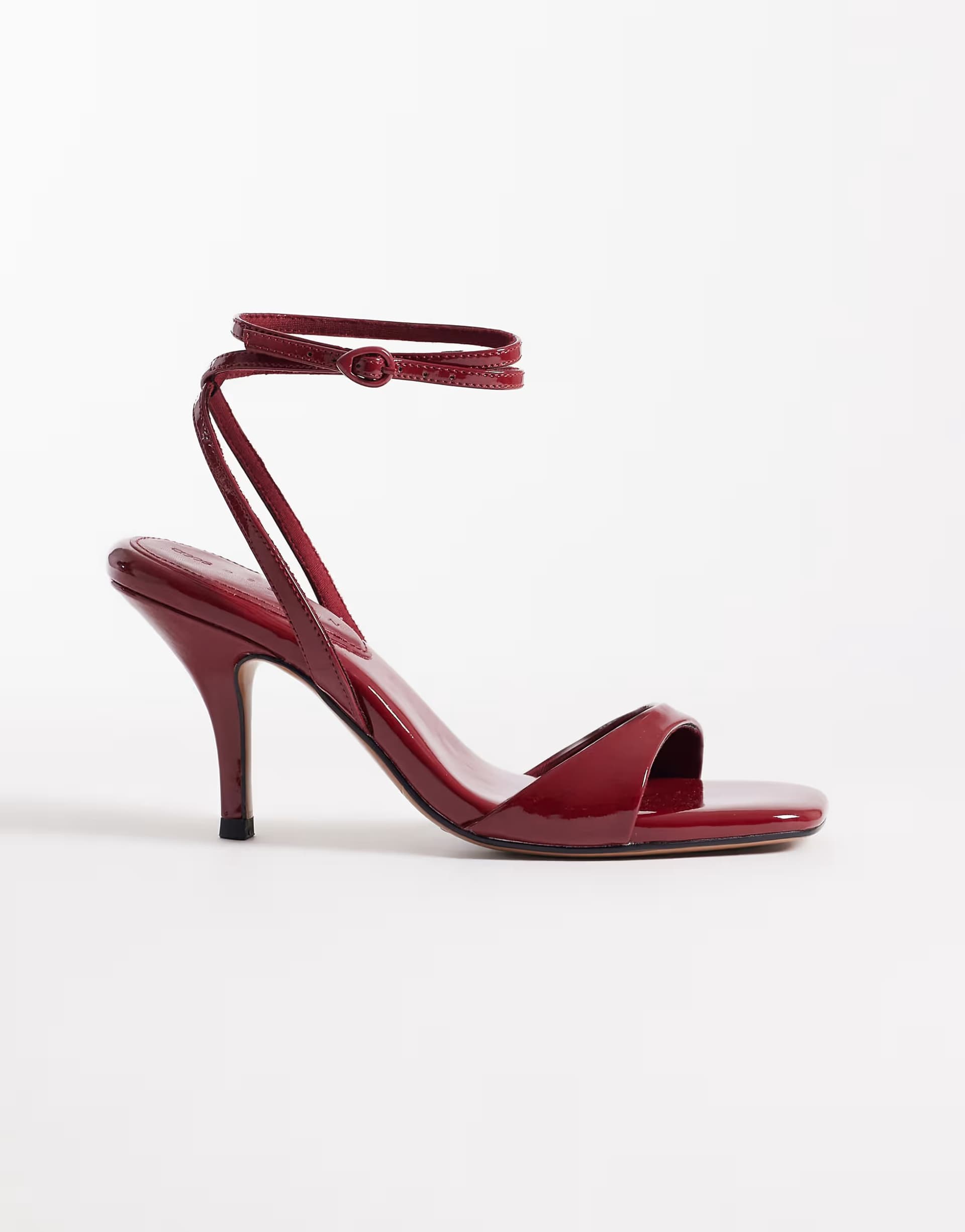 ASOS ASOS Red Patent Leather Stiletto Sandals