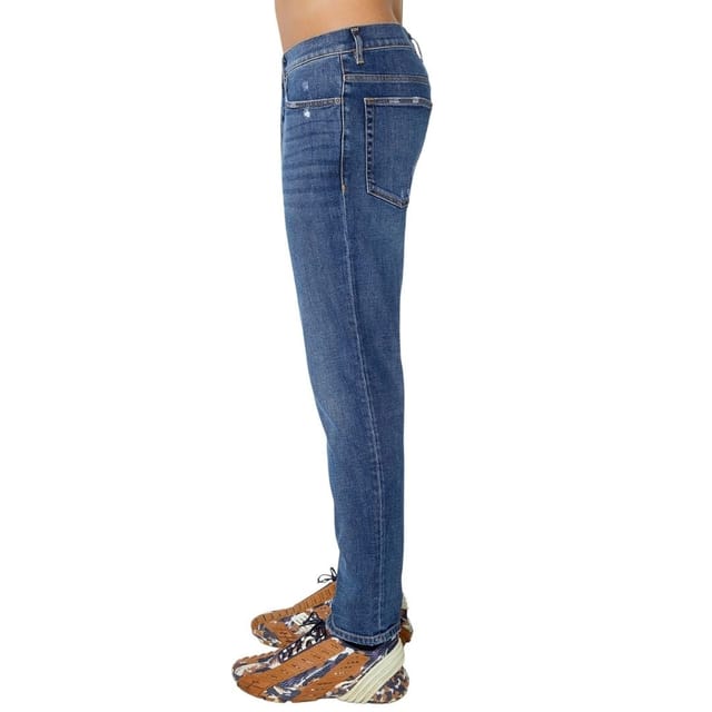 Diesel Diesel Men's D-Fining Tapered Fit Plain Blue Wash Denim Jeans - 3