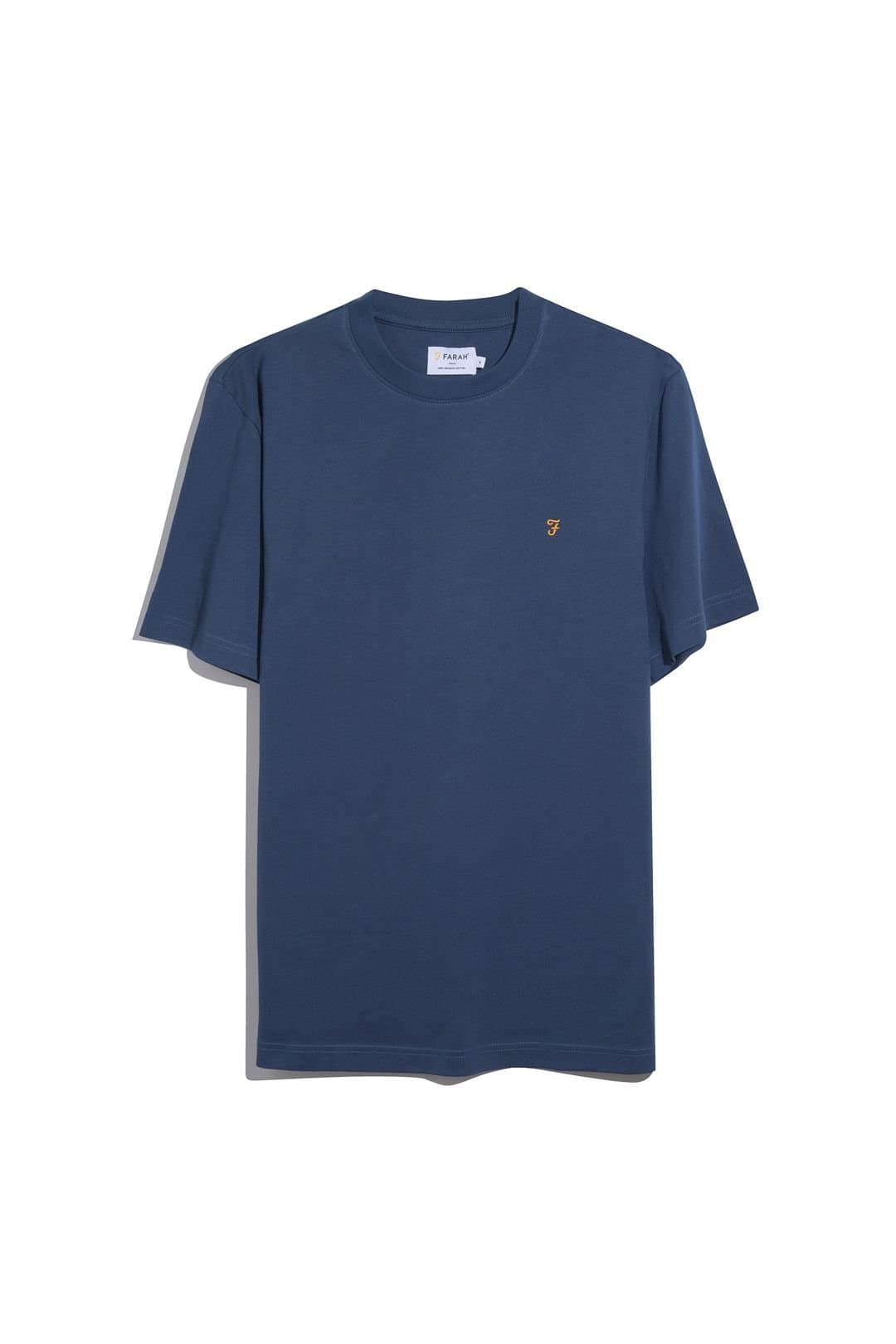 Farah Farah Men's Danny Basic T-Shirt Agian Blue