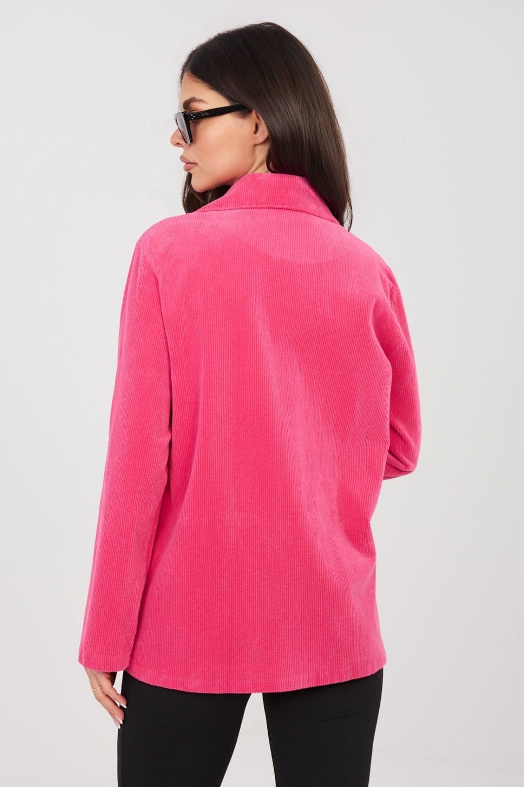 Love Lace Pink Corduroy Blazer for Workwear