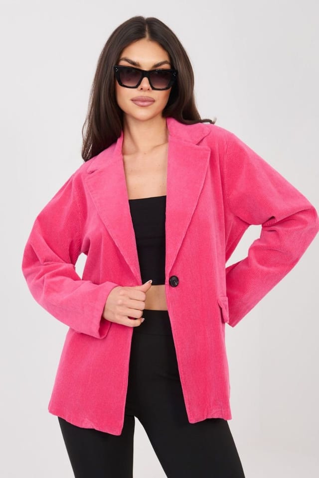Love Lace Love Lace Women's Corduroy Blazer for Workwear in Pink - 2