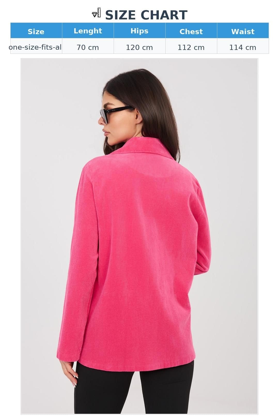 Love Lace Love Lace Women's Corduroy Blazer for Workwear in Pink - 4