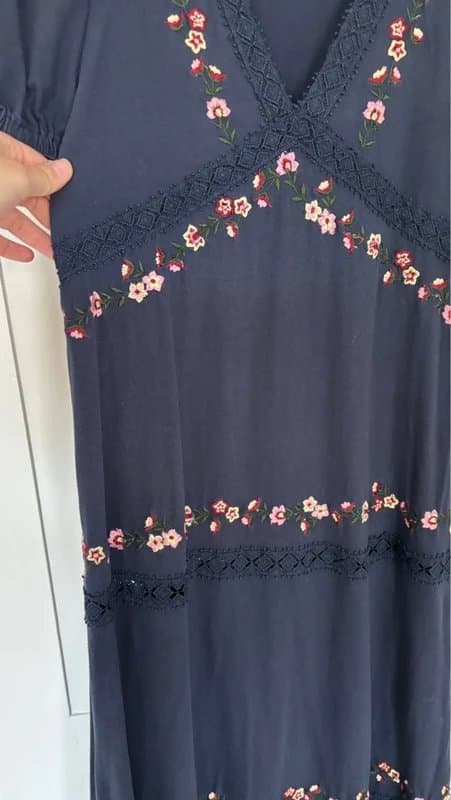 ASOS Navy floral Jersey dress