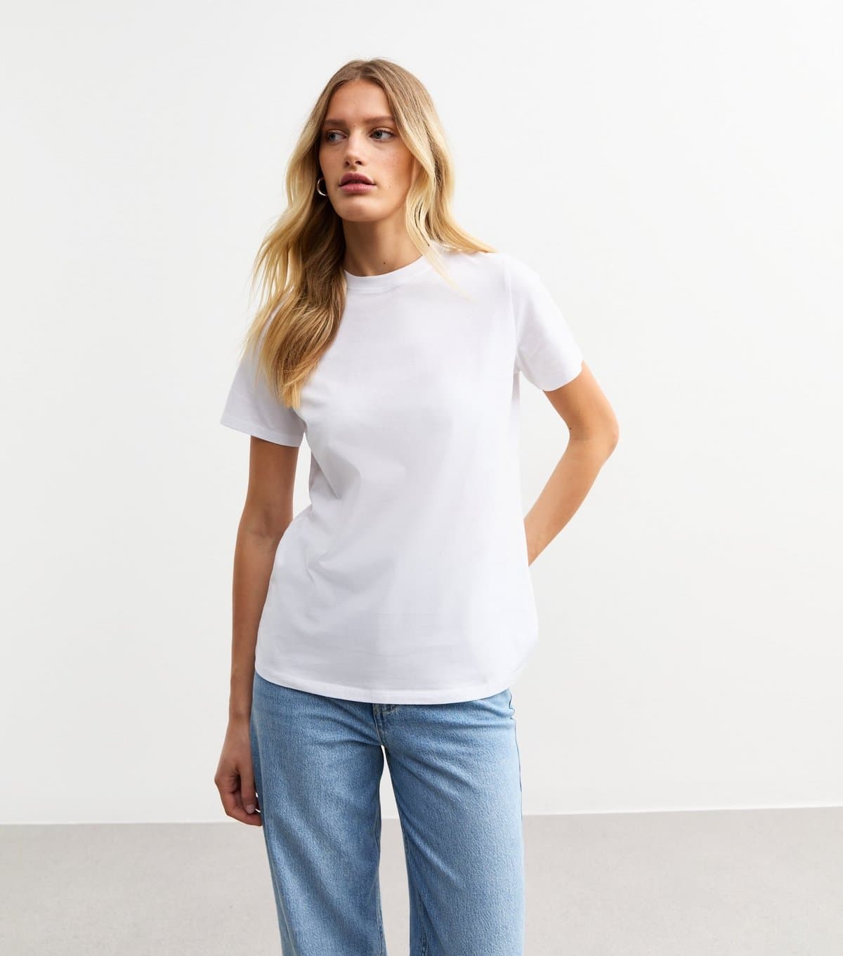 New Look New Look White Cotton Crew Neck T-Shirt