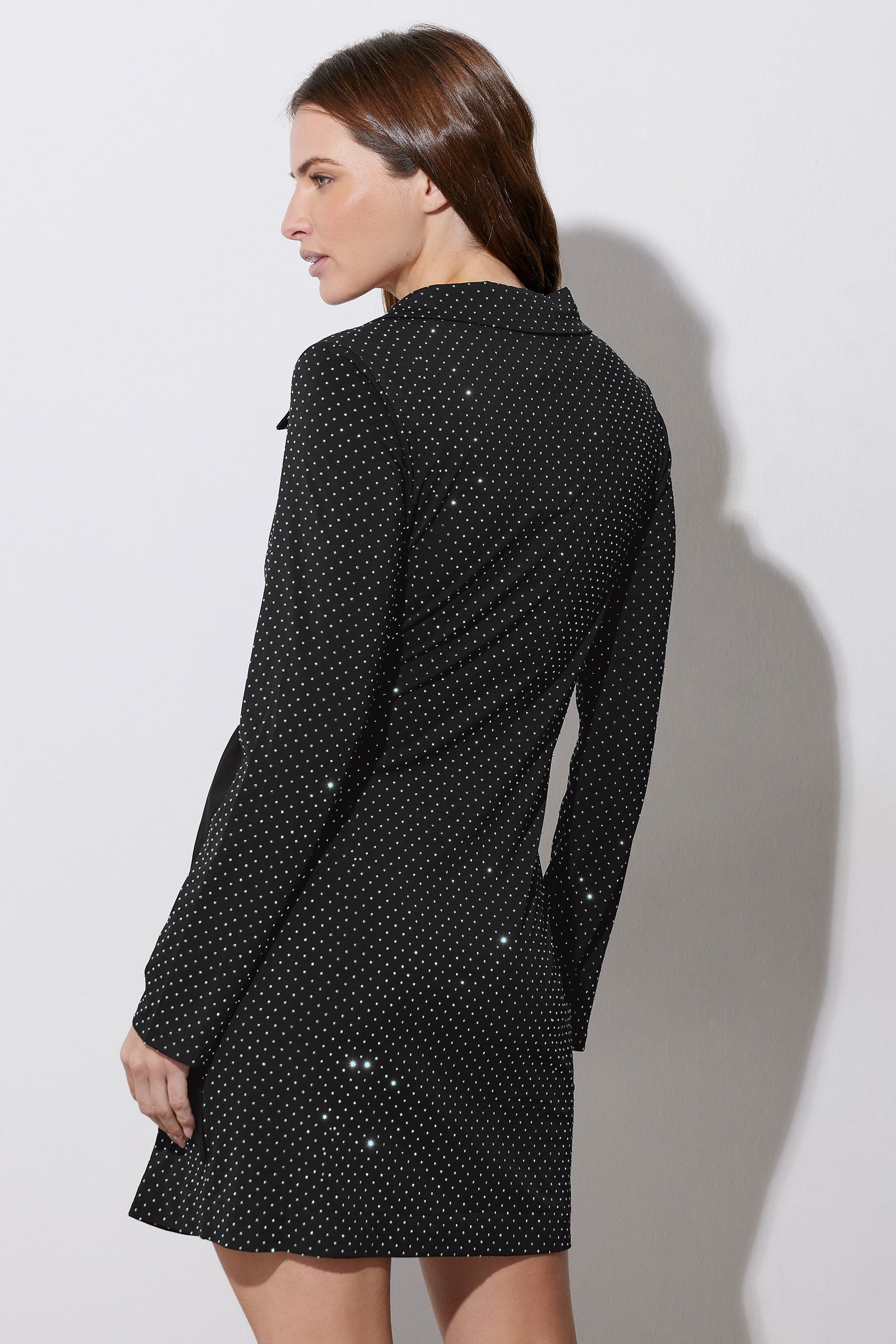 Star By Julien Macdonald Star by Julien Macdonald Women's Diamante Belted Wrap Dress in Black - 3