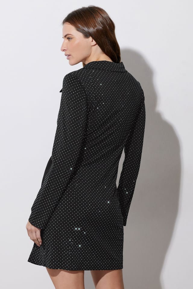 Star By Julien Macdonald Star by Julien Macdonald Women's Diamante Belted Wrap Dress in Black - 3