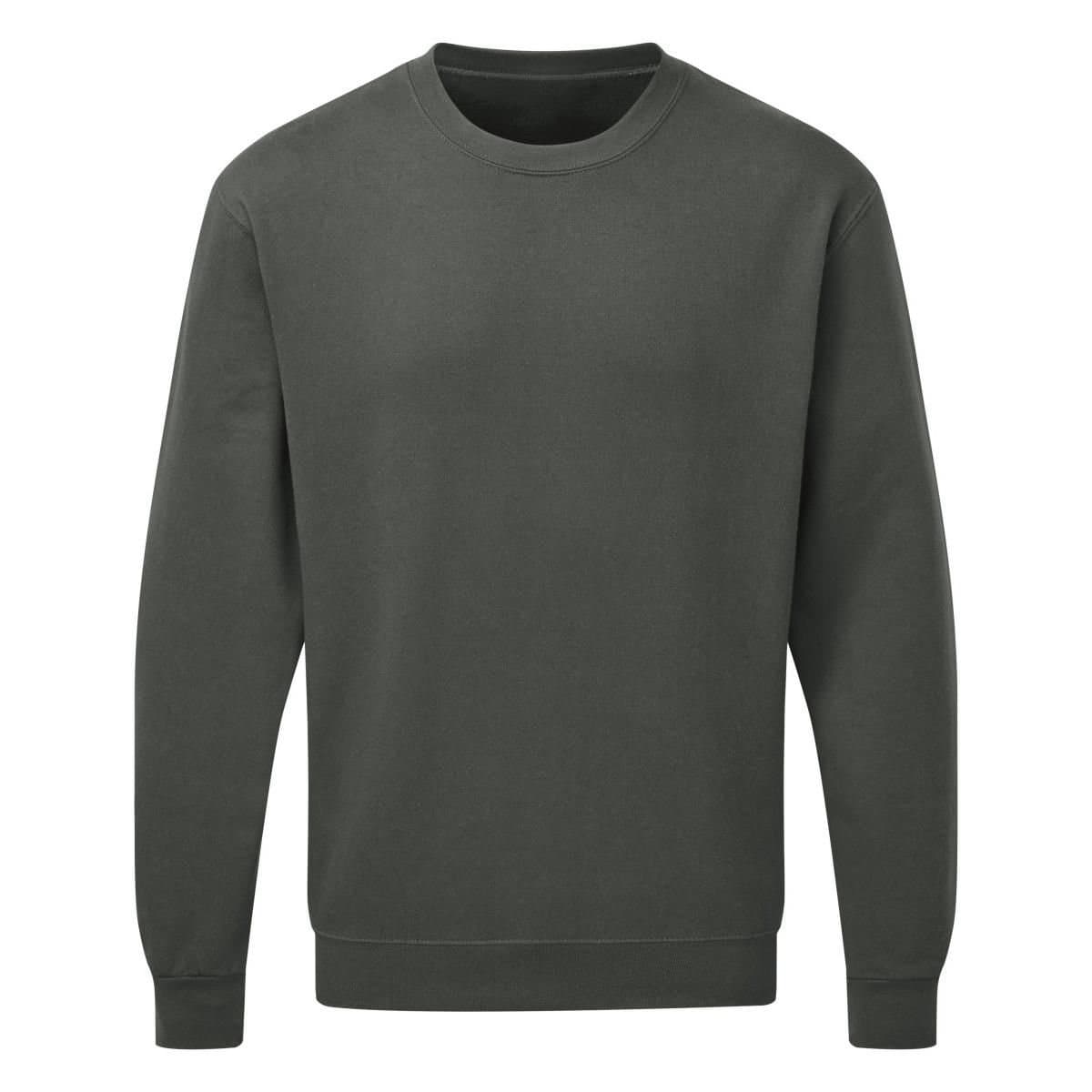 SG SG Men's Long Sleeve Crew Neck Sweatshirt Top in Charcoal