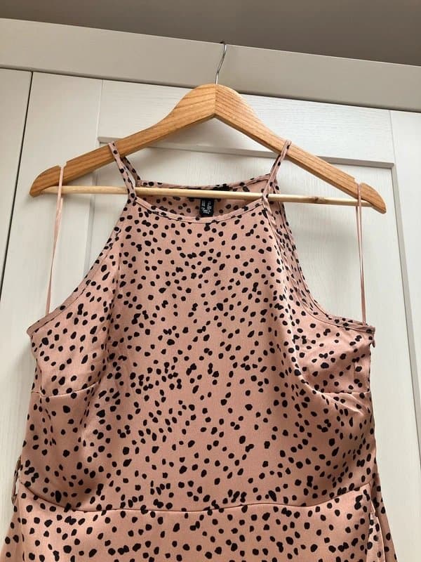 New Look Halter neck satin dress