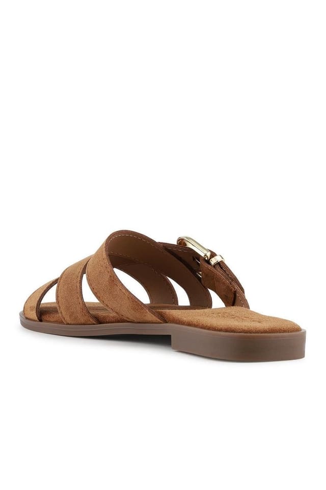 Jones Bootmaker Jones Bootmaker Women's Hylda Smart Suede Leather Mules in Tan - 3
