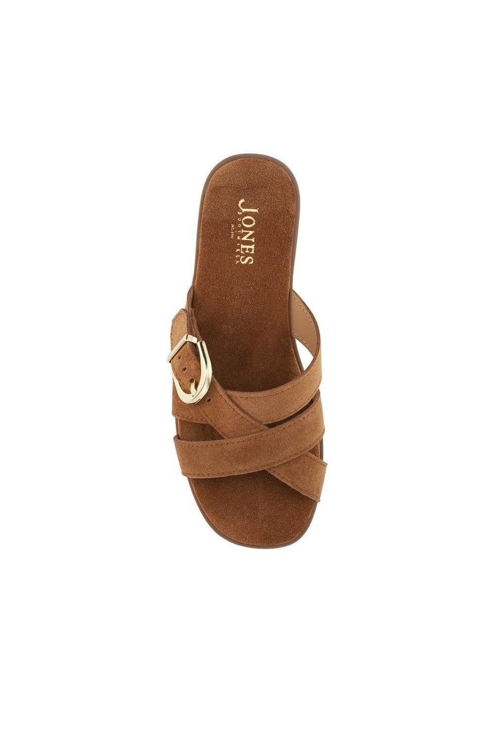 Jones Bootmaker Jones Bootmaker Women's Hylda Smart Suede Leather Mules in Tan - 4