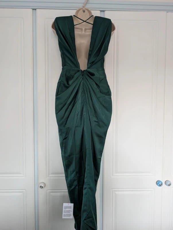ASOS ASOS Design satin plunge midi dress size 6