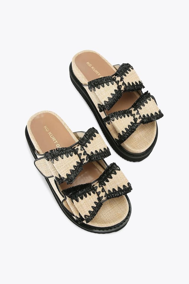 KG Kurt Geiger KG Kurt Geiger Women's 'Robbie' Fabric Sandals in Beige - 2