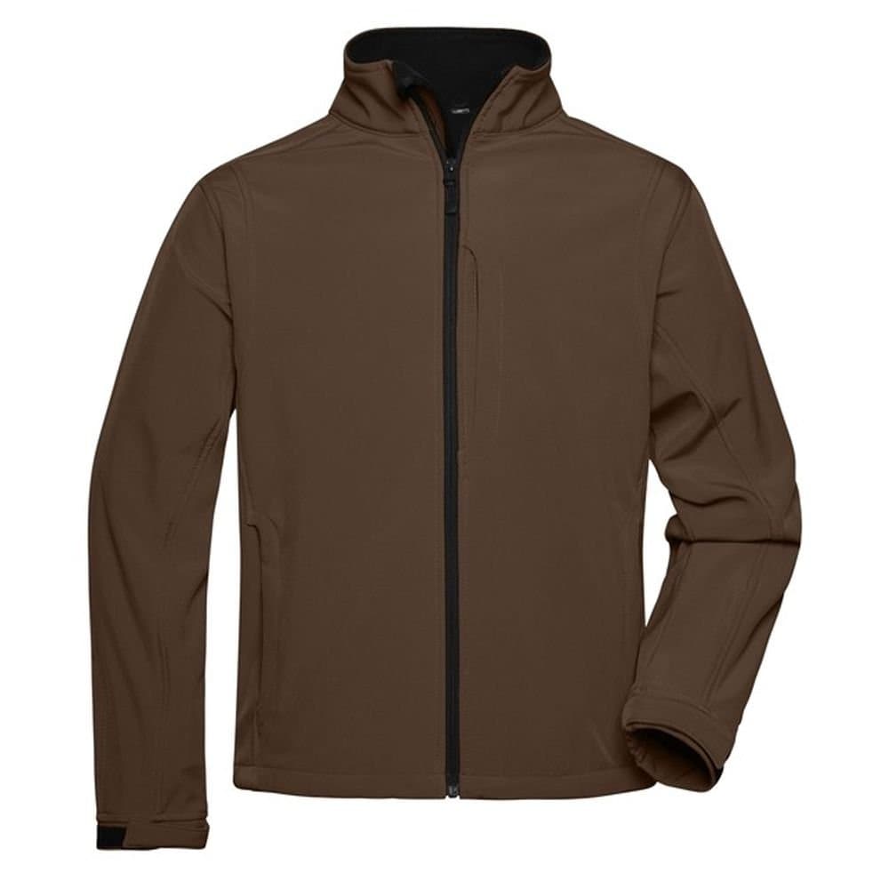 James and Nicholson James and Nicholson Men's Soft Shell Jacket in Brown